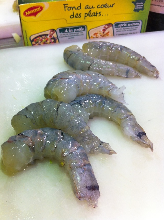 Gambas crues