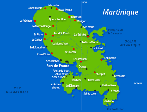 Где находится мартиника. Мартиника на карте. La Martinique карта. Мартиника на карте Франции.